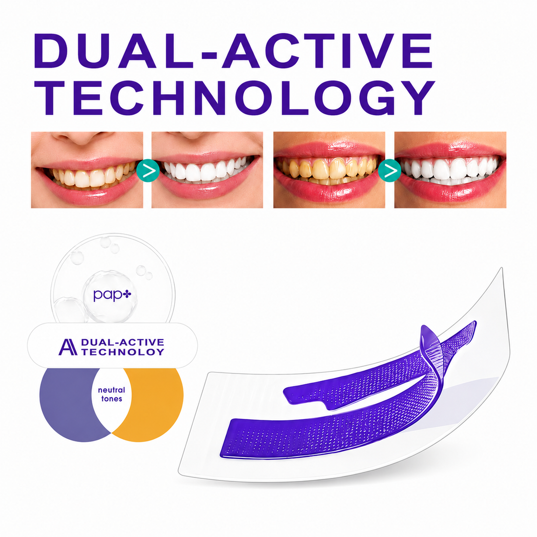 Evera Purple Teeth Whitening Strips