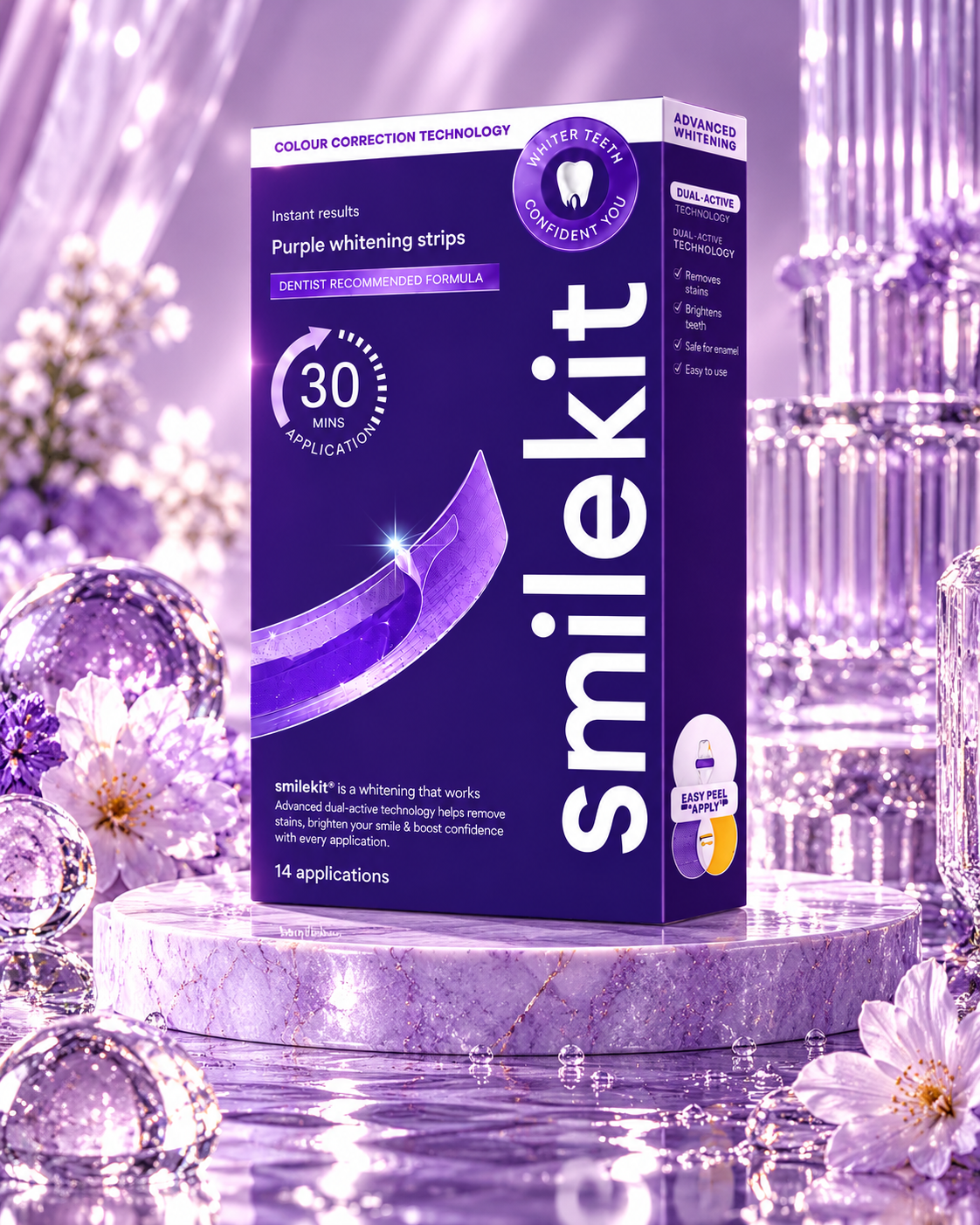 Evera Purple Teeth Whitening Strips