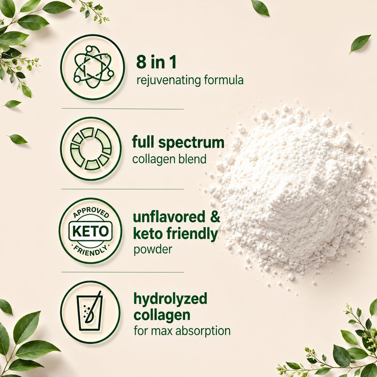 Multi Collagen Peptides powder benefits and formula